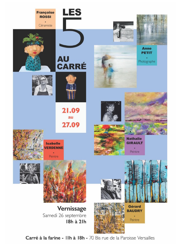affiche 5 au carré à Versailles