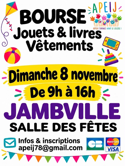 affiche bourse livres jouets vêtements