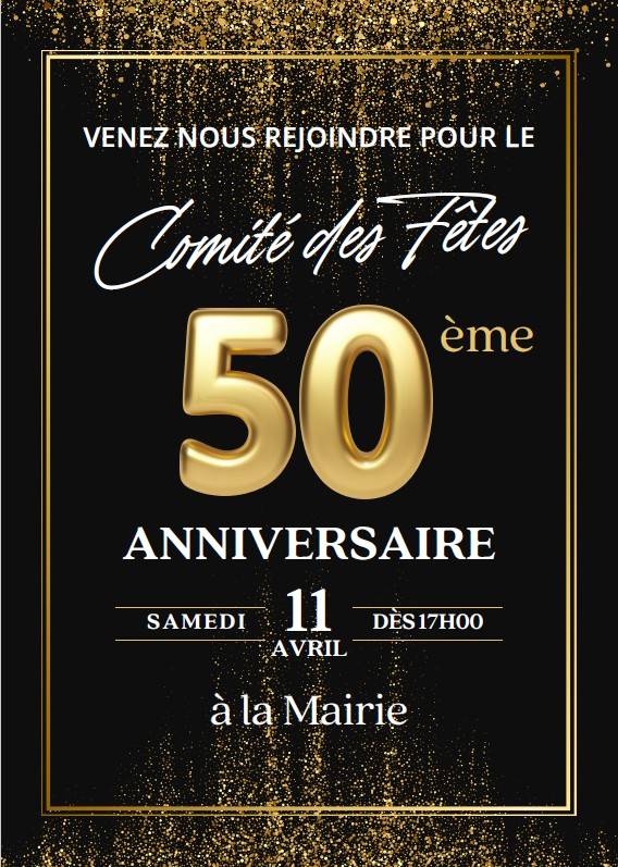 samedi 11 avril dès 17 h à la mairie