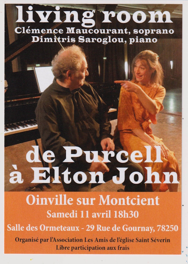 concert de Purcell à Elton John  à Oinville